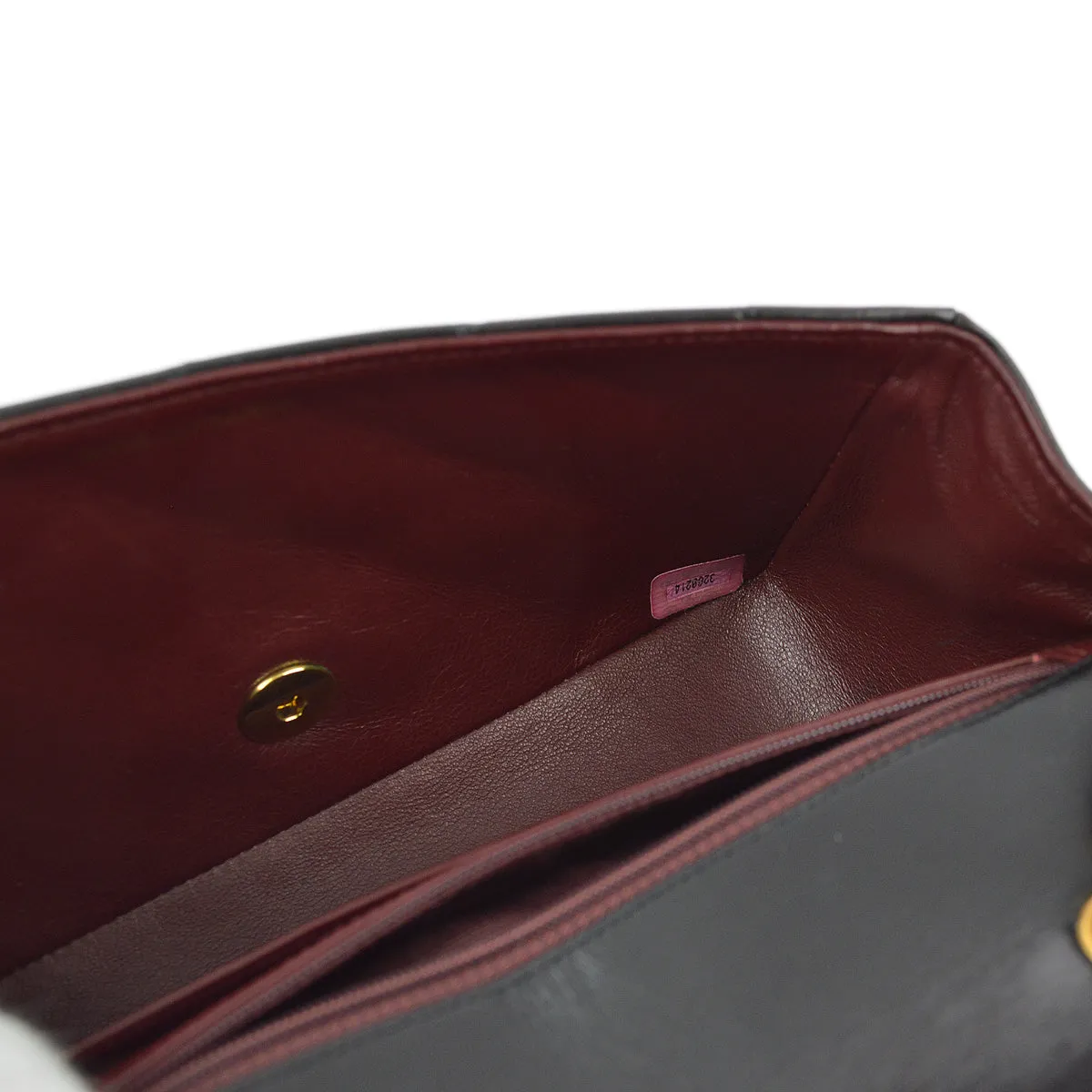 Chanel 1994-1996 Black Lambskin Small Diana Shoulder Bag