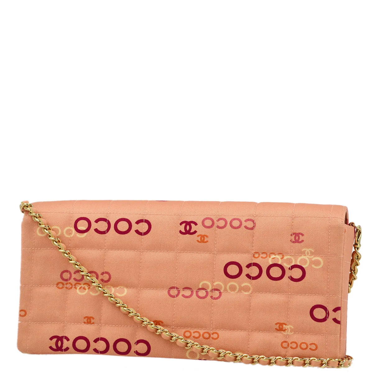 Chanel 2000-2001 Pink COCO East West Shoulder Bag
