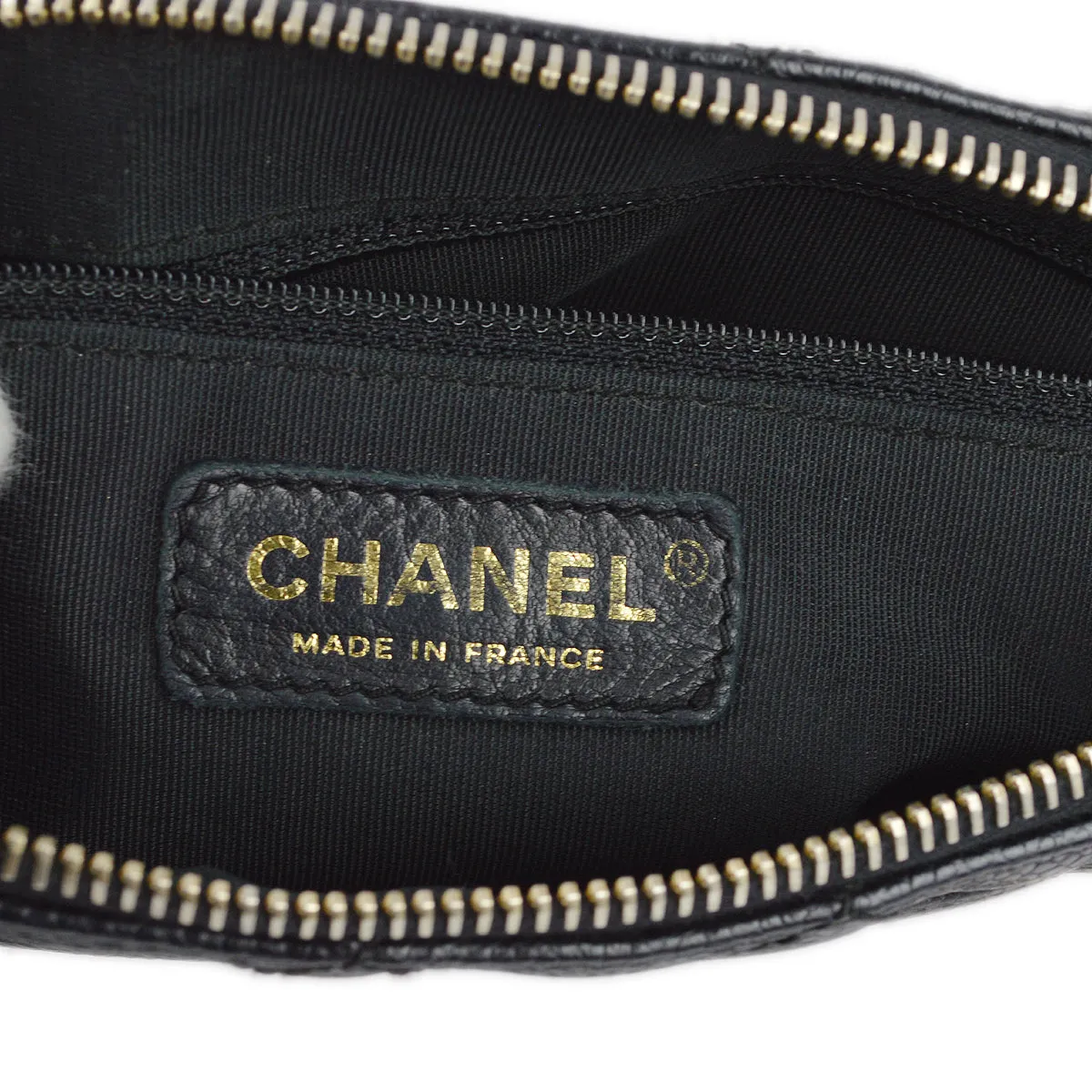 Chanel 2001-2003 Black Caviar Shoulder Bag
