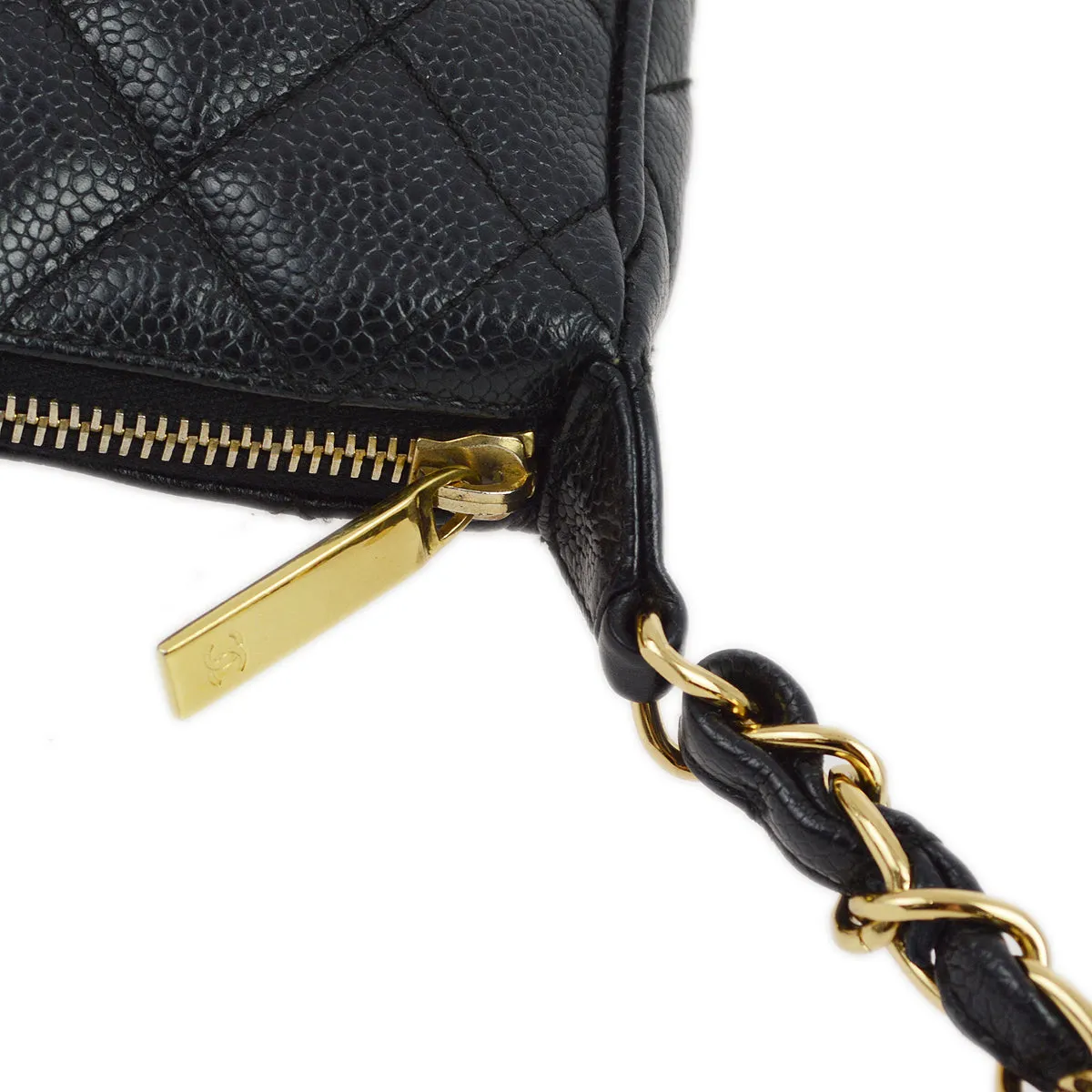 Chanel 2001-2003 Black Caviar Shoulder Bag