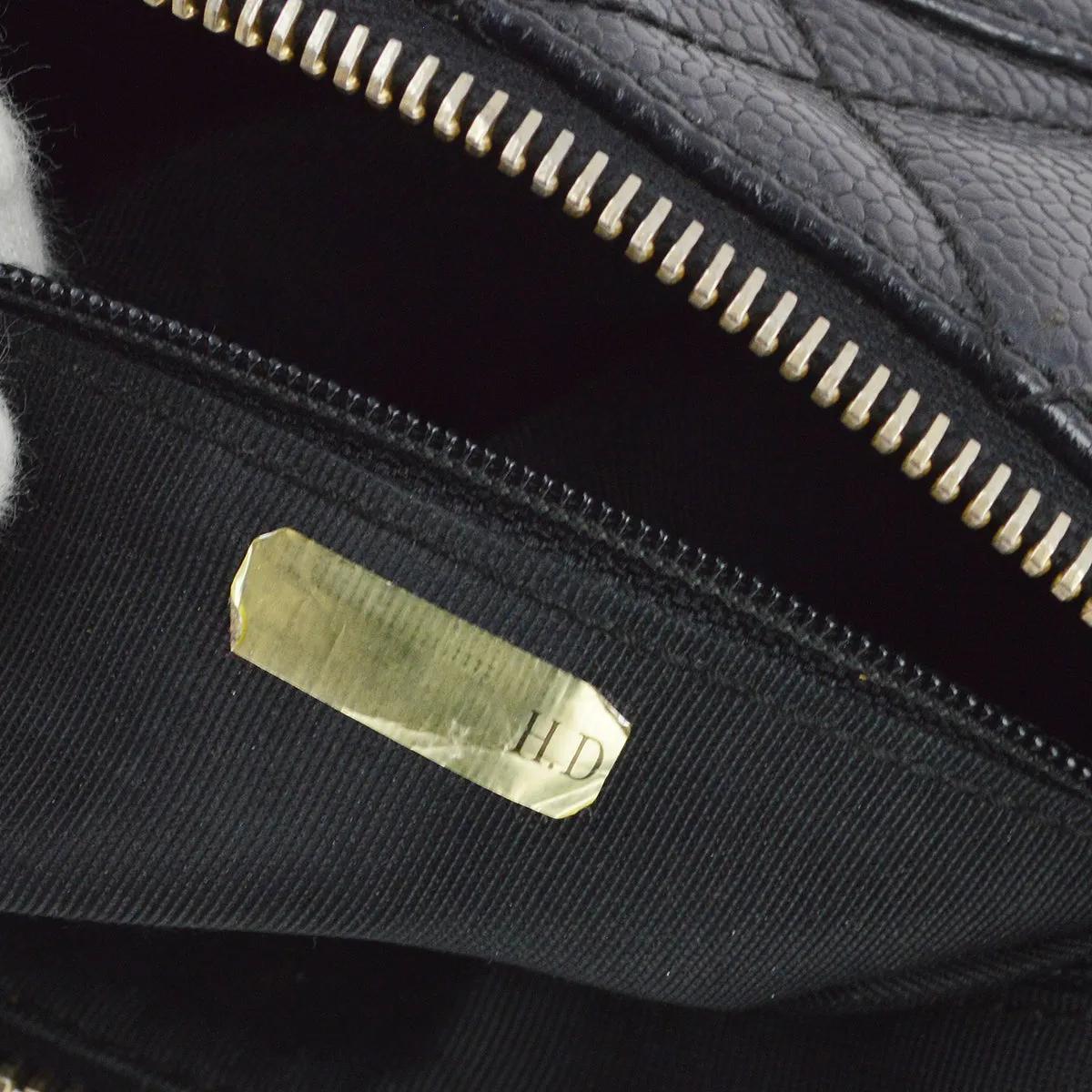 Chanel 2001-2003 Black Caviar Shoulder Bag