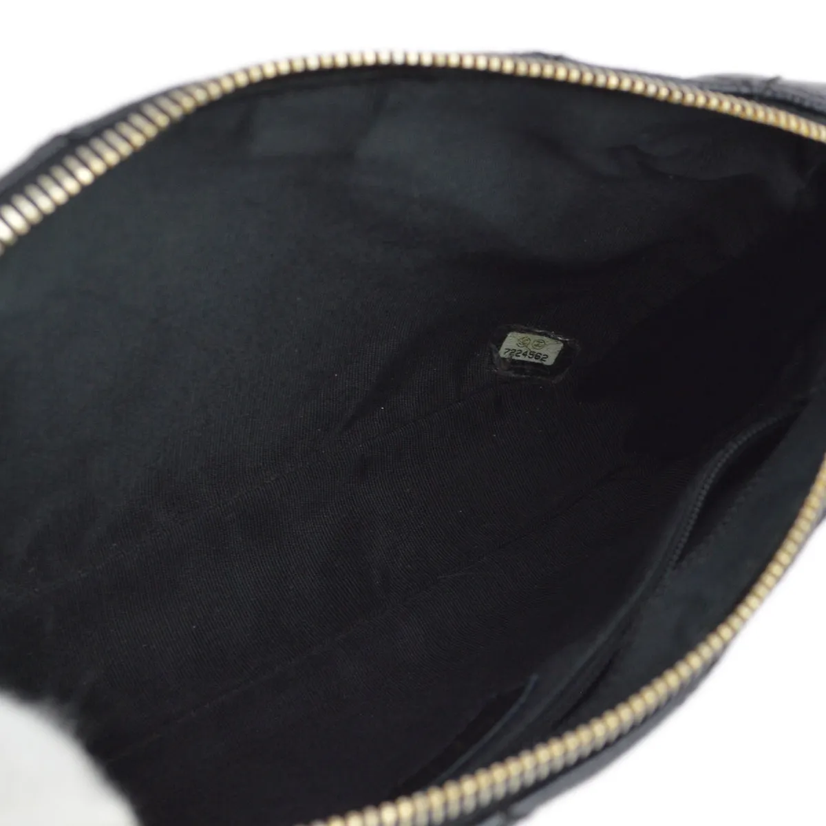 Chanel 2001-2003 Black Caviar Shoulder Bag