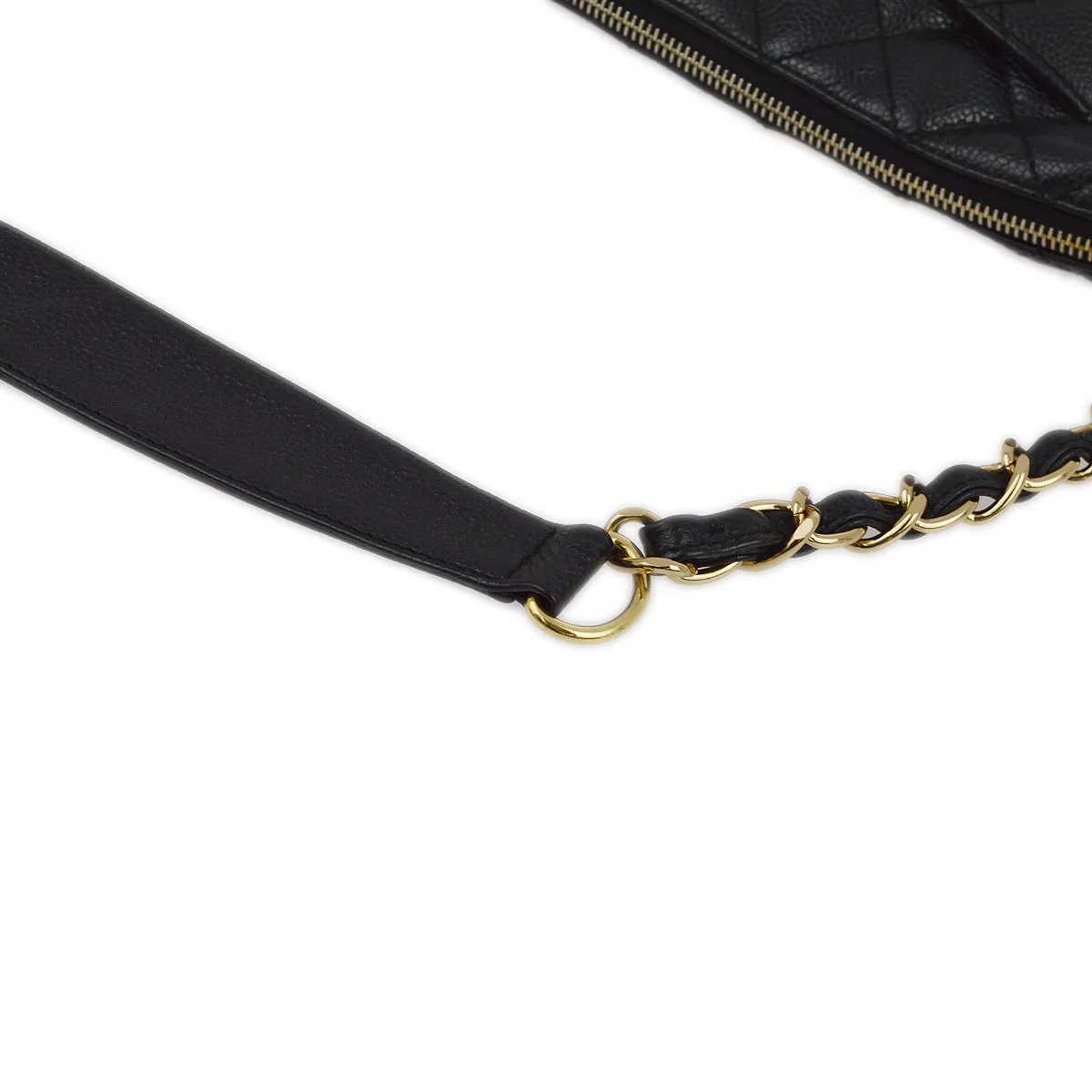 Chanel 2001-2003 Black Caviar Shoulder Bag