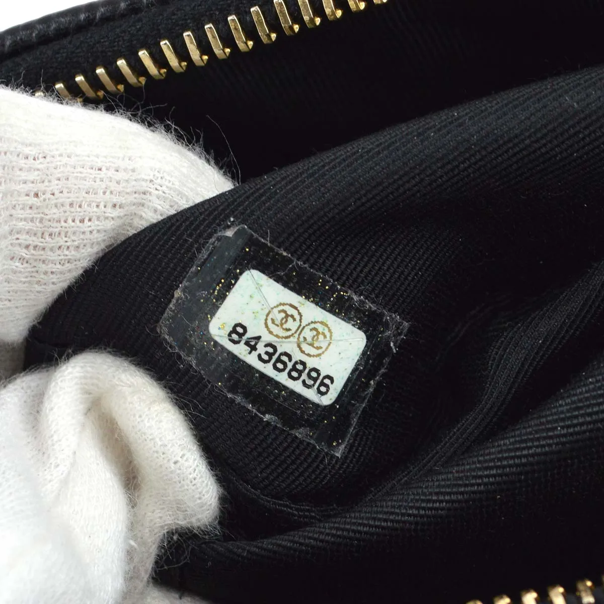 Chanel 2003-2004 Black Caviar Shoulder Bag