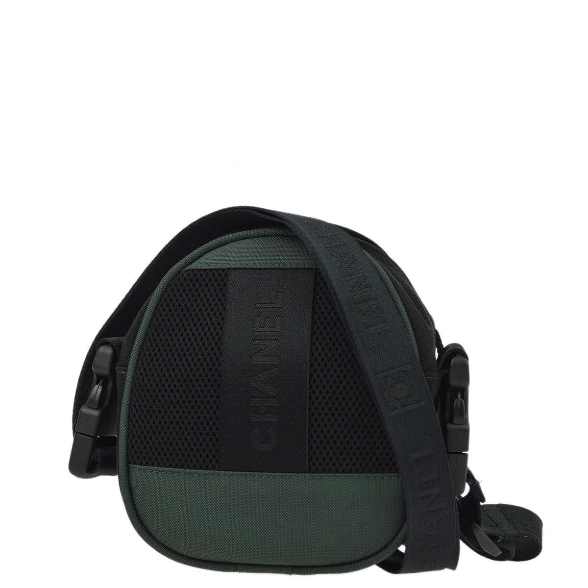 Chanel 2003-2004 Black Green Sport Line Bum Shoulder Bag