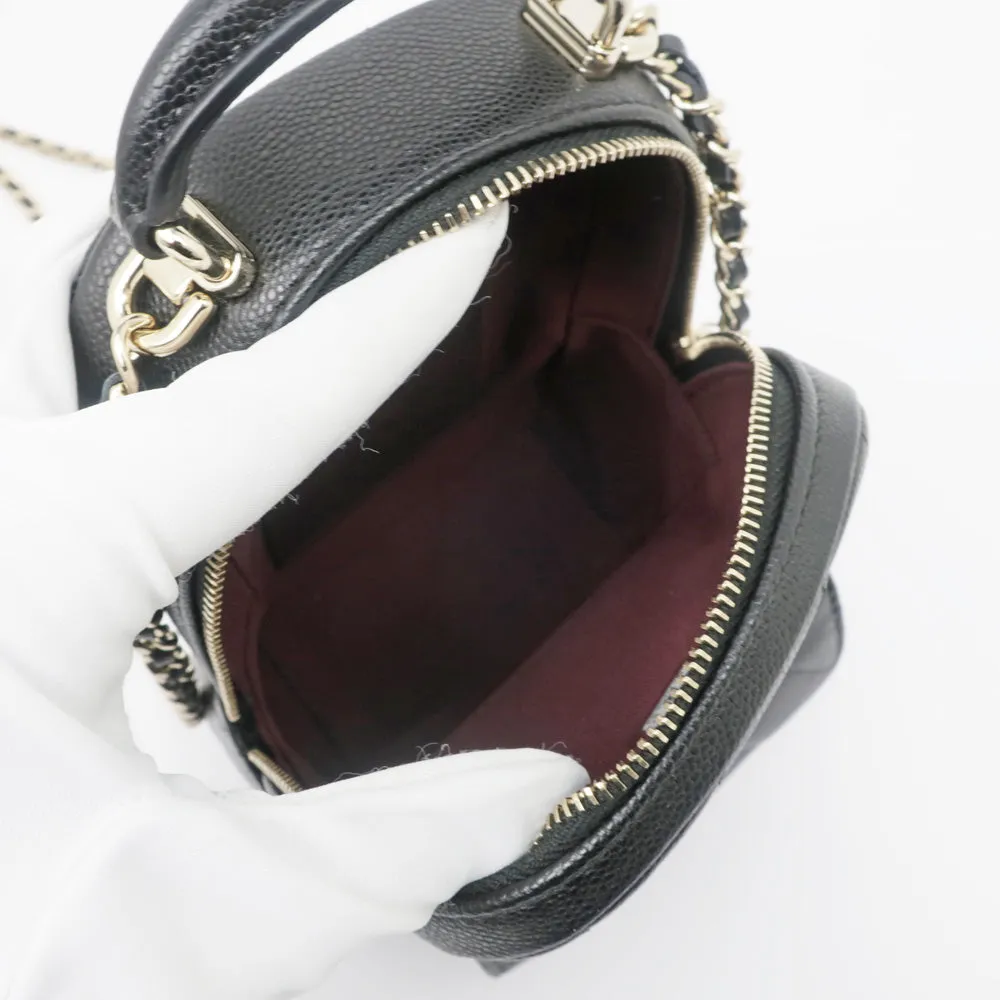 CHANEL 3WAY Backpack Mini Matrasse BK Black Caviar S Rucksack Shoulder Bag  Handbag