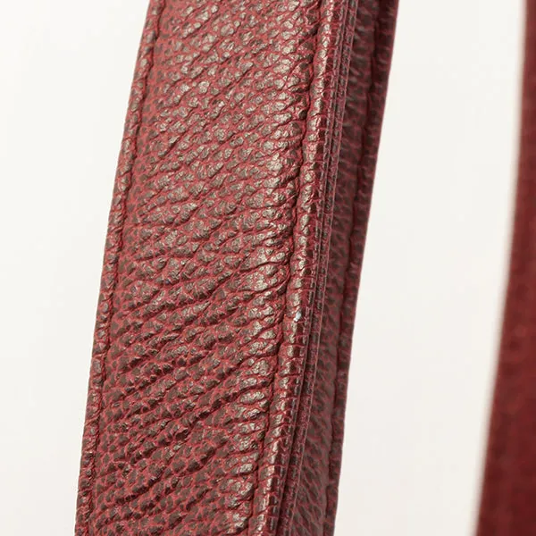 Chanel Around 1998 Made Caviar Skin Cc Mark Shoulder Bag Bordeaux