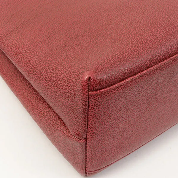 Chanel Around 1998 Made Caviar Skin Cc Mark Shoulder Bag Bordeaux