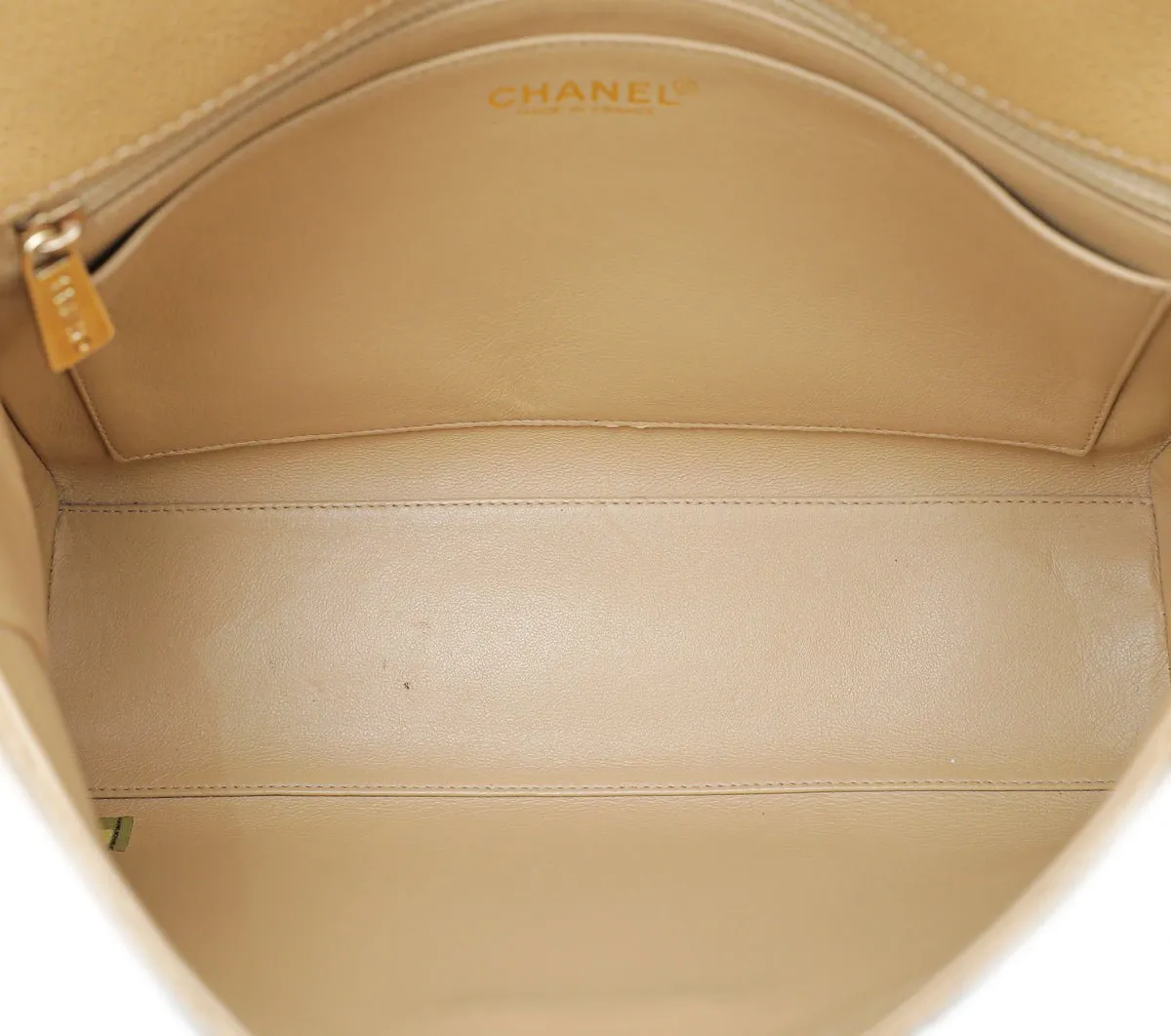 Chanel Beige Vintage Shoulder Bag