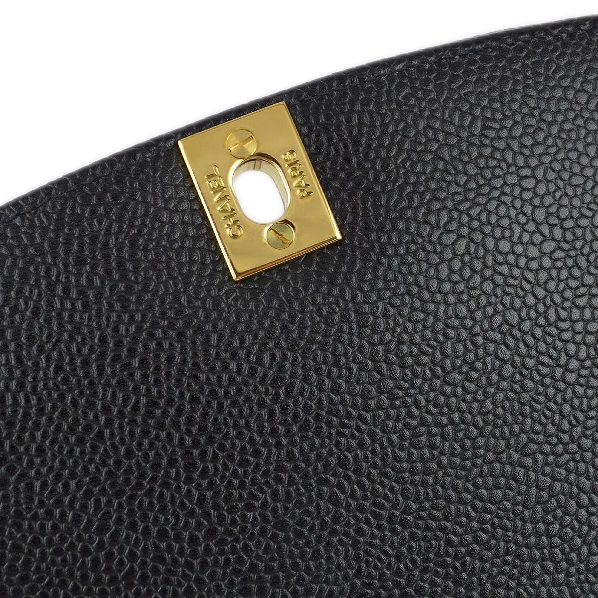Chanel Black Caviar Medium Diana Shoulder Bag