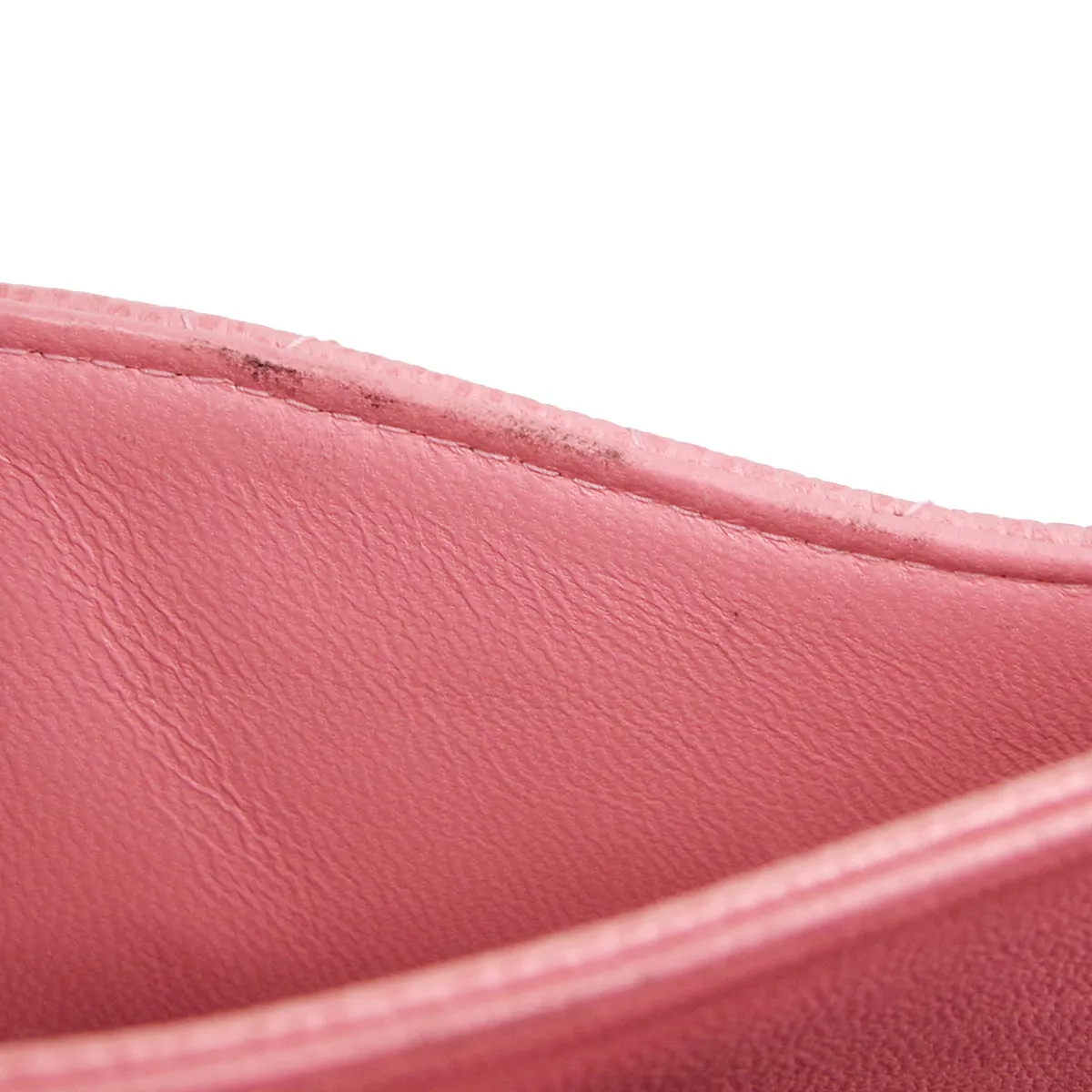 CHANEL * Classic Double Flap Medium Shoulder Bag Pink Caviar