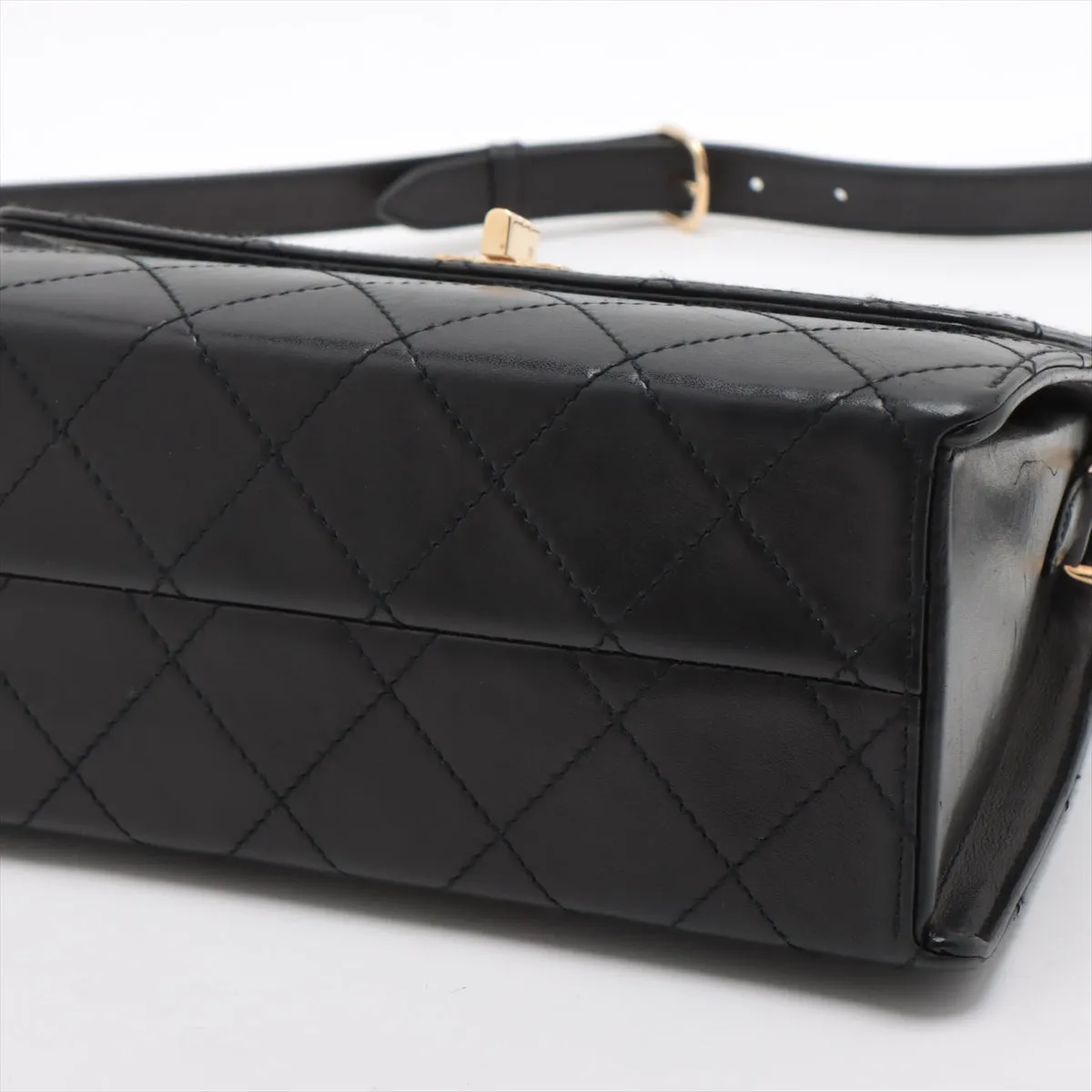 Chanel Lambskin  Shoulder Bag 2.55 Black G  5th