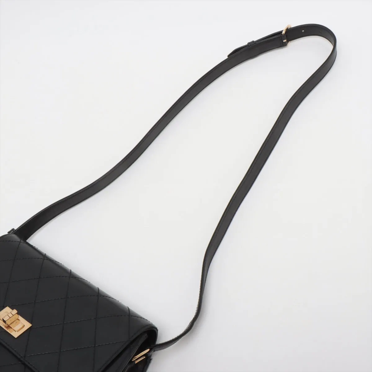 Chanel Lambskin  Shoulder Bag 2.55 Black G  5th