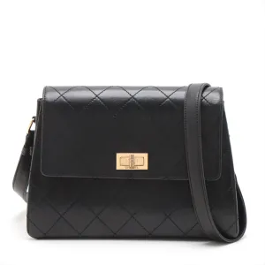 Chanel Lambskin  Shoulder Bag 2.55 Black G  5th