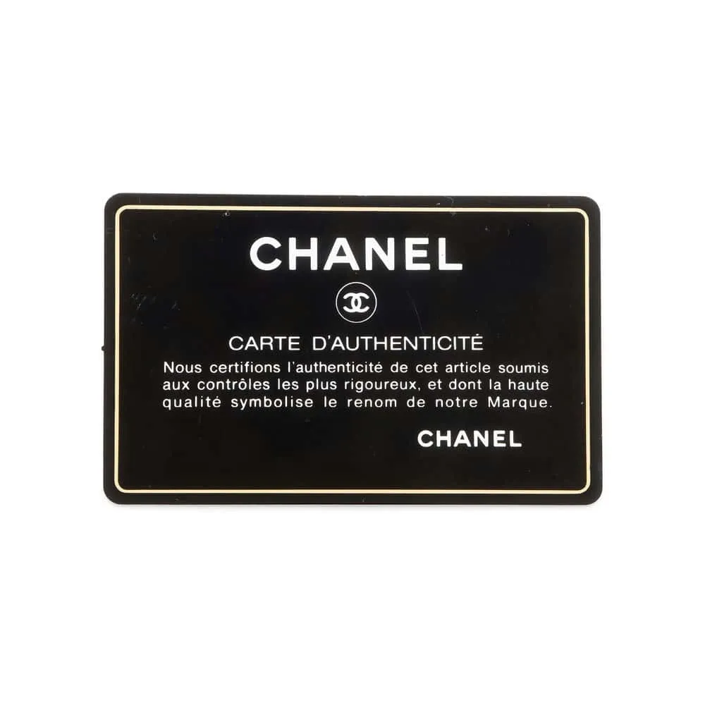 CHANEL Matelasse ChainShoulder Card Case Black AP0238 Caviar Leather