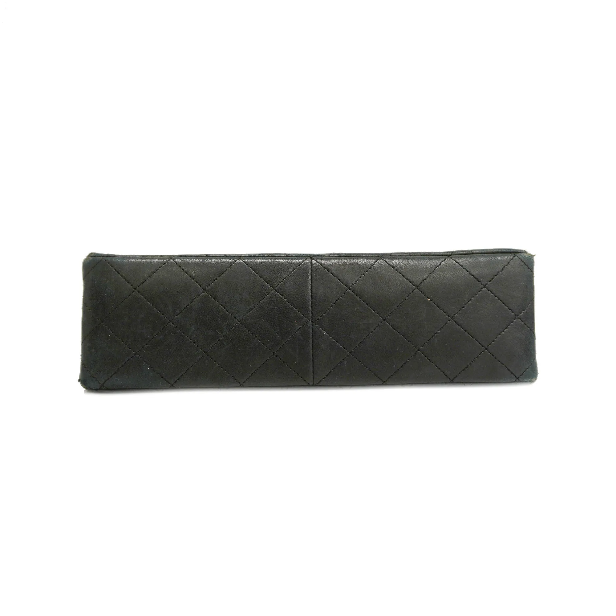 CHANEL Matelasse W Flap W Chain Lambskin Women's Leather Shoulder Bag Black