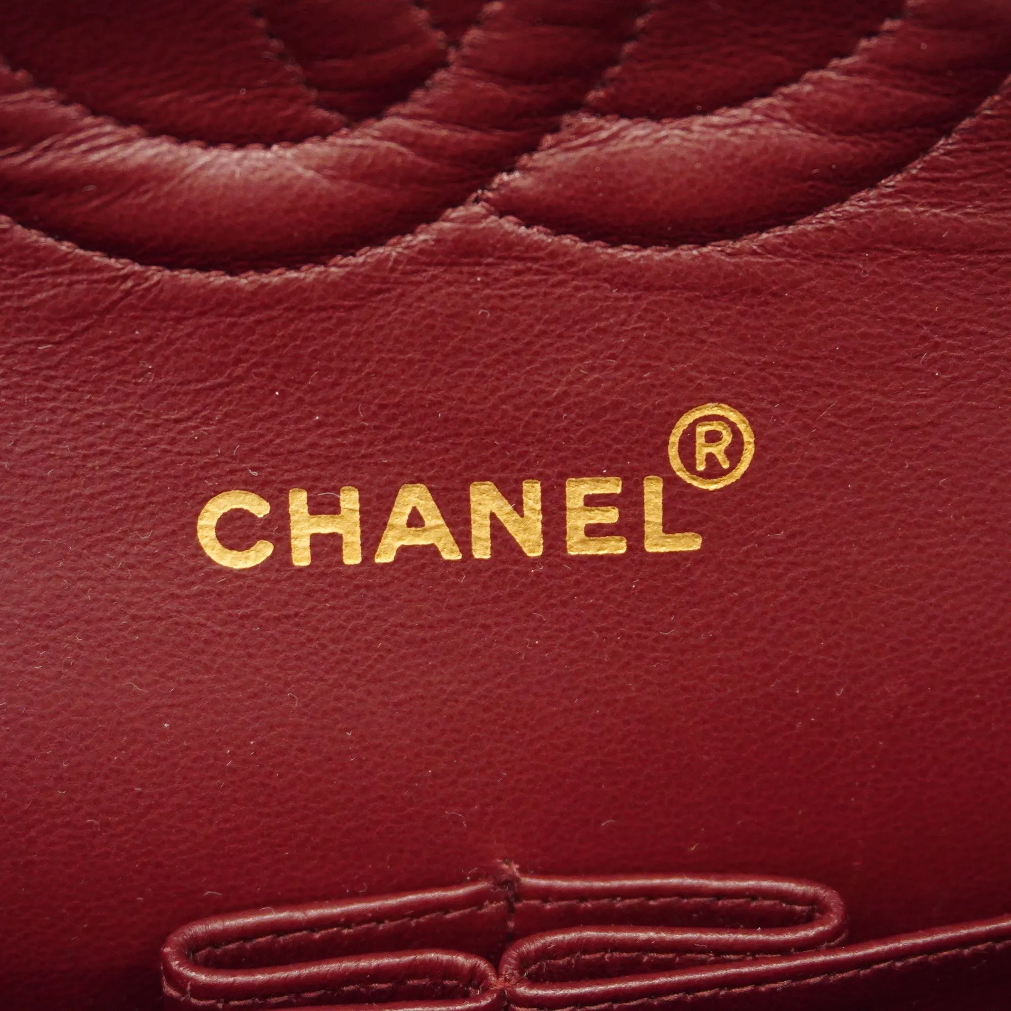 CHANEL Matelasse W Flap W Chain Women's Leather Shoulder Bag Black