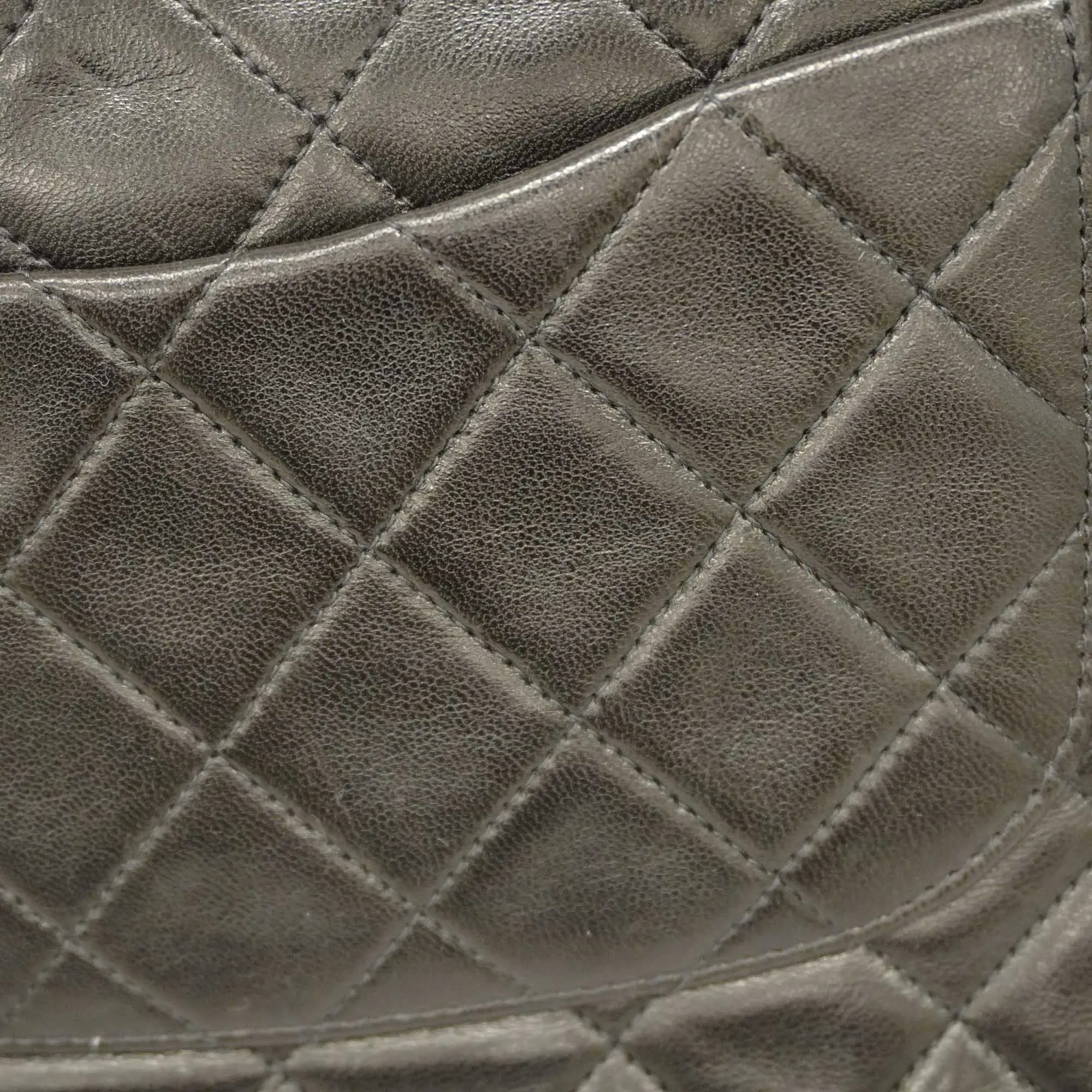 CHANEL Matelasse W Flap W Chain Women's Leather Shoulder Bag Black