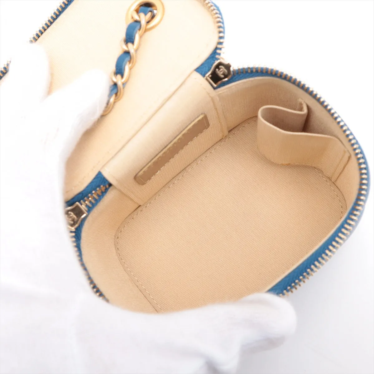 Chanel Matrasse  Chain Shoulder Bag Coco Ball Blue G