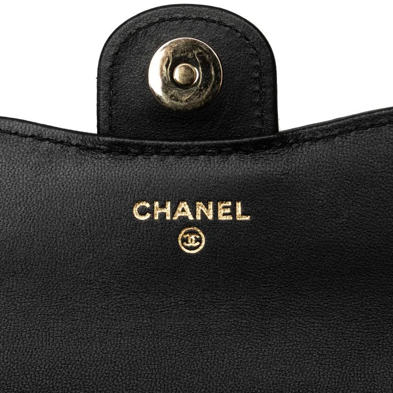 Chanel Mattress Cocomark ingle Flap Sloping Chain Shoulder Bag Black Pink  Lady Chanel