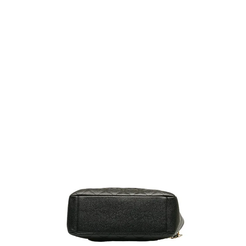 Chanel Mattress PT Tott Cocomark Chain Shoulder Bag Black Gold  Caviar S  CHANEL