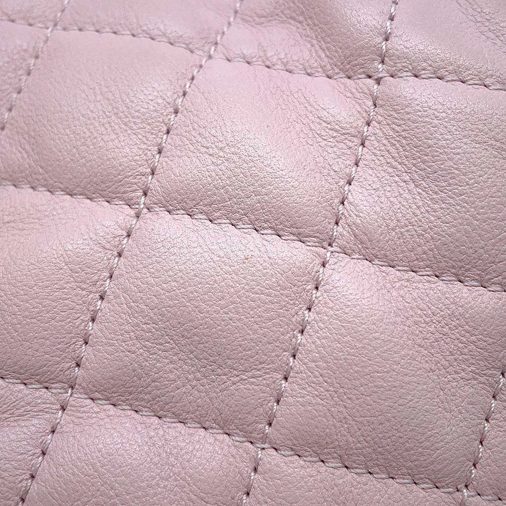 CHANEL Pearl ChainShoulder Bag Pink AS2529 Leather