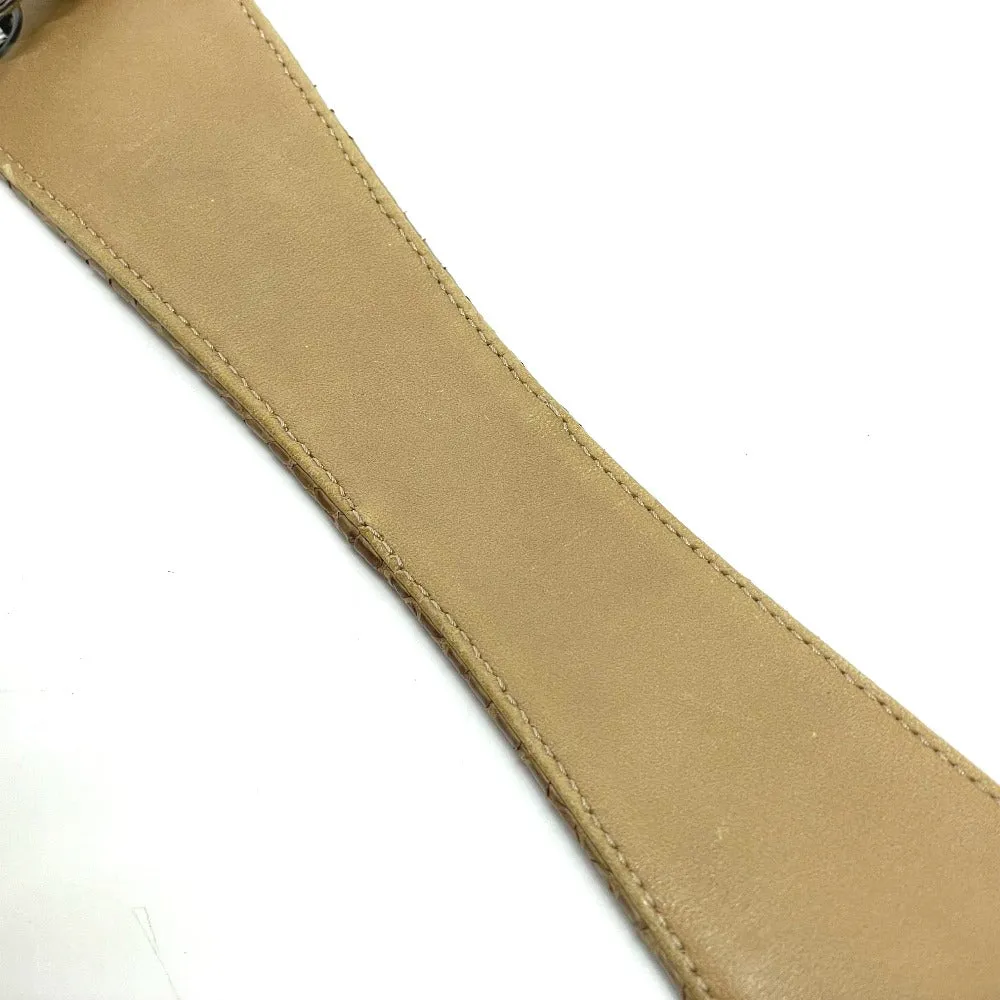 CHANEL Shoulder Bag A31490 canvas beige CC COCO Mark Chain Women Used