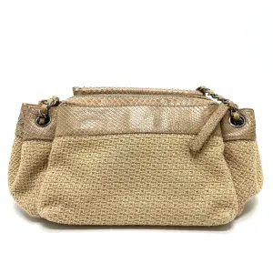 CHANEL Shoulder Bag A31490 canvas beige CC COCO Mark Chain Women Used