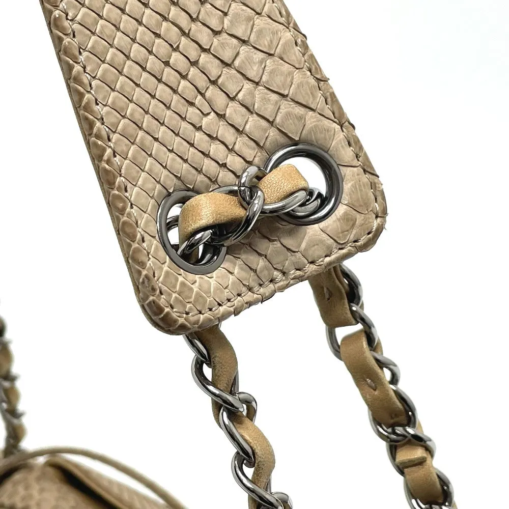 CHANEL Shoulder Bag A31490 canvas beige CC COCO Mark Chain Women Used