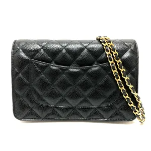 CHANEL Shoulder Bag AP0250 Caviar skin black COCO Mark Classic Long Wallet Purse Matrasse Chain wallet