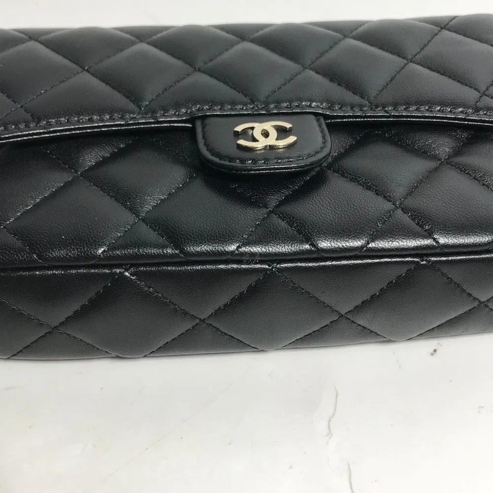 CHANEL Shoulder Bag AP2096 lambskin black COCO Mark Phone Case Wallet CC Matrasse Chain wallet