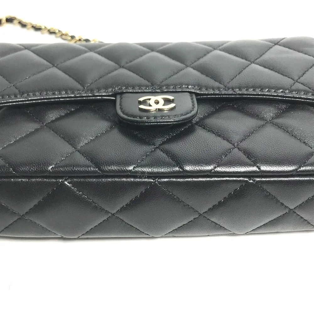 CHANEL Shoulder Bag AP2096 lambskin black COCO Mark Phone Case Wallet CC Matrasse Chain wallet