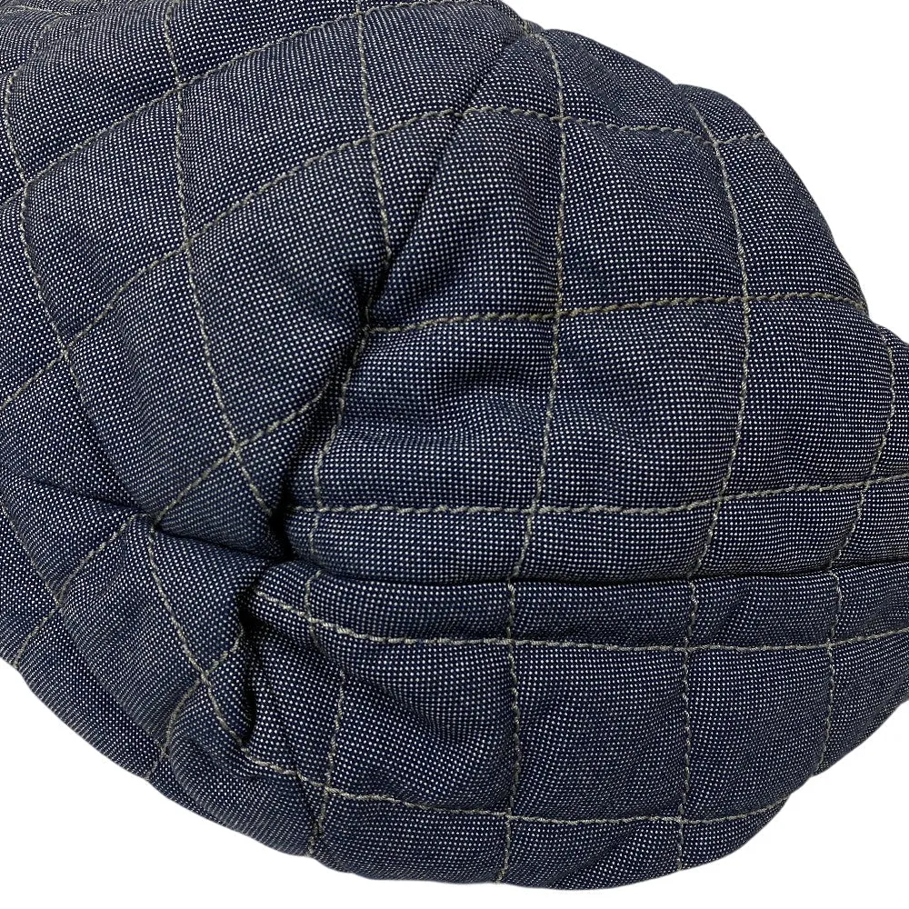 CHANEL Shoulder Bag canvas blue Coco Cabas