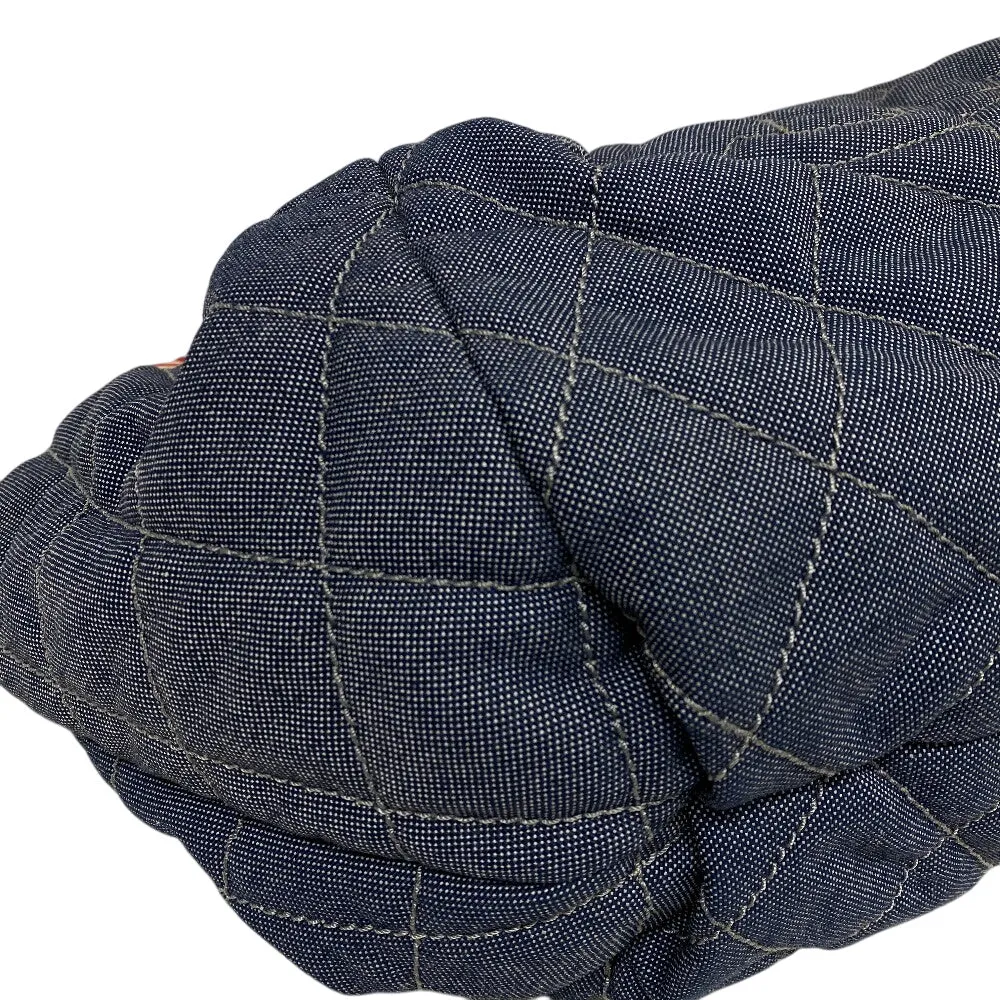 CHANEL Shoulder Bag canvas blue Coco Cabas
