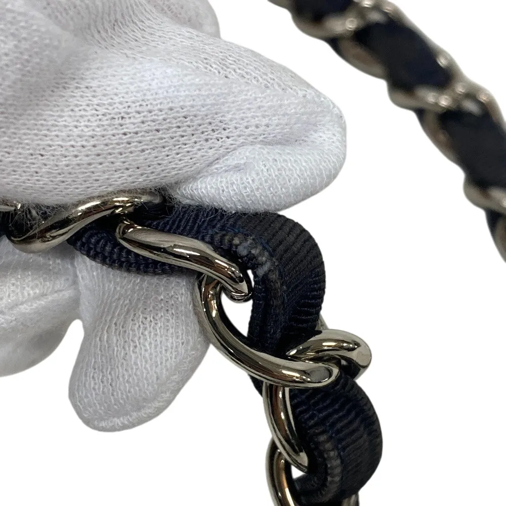 CHANEL Shoulder Bag canvas blue Coco Cabas