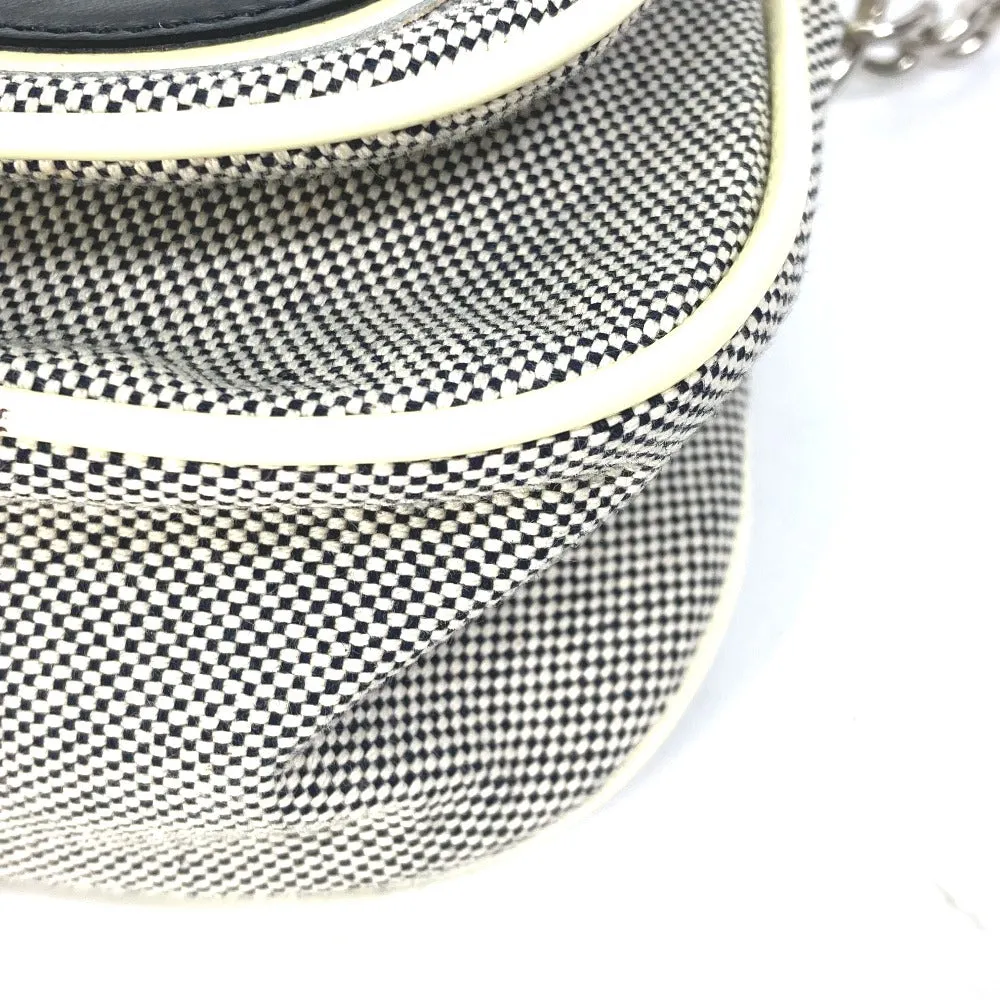 CHANEL Shoulder Bag canvas Gray type No.5 CC Camellia COCO Mark Chain