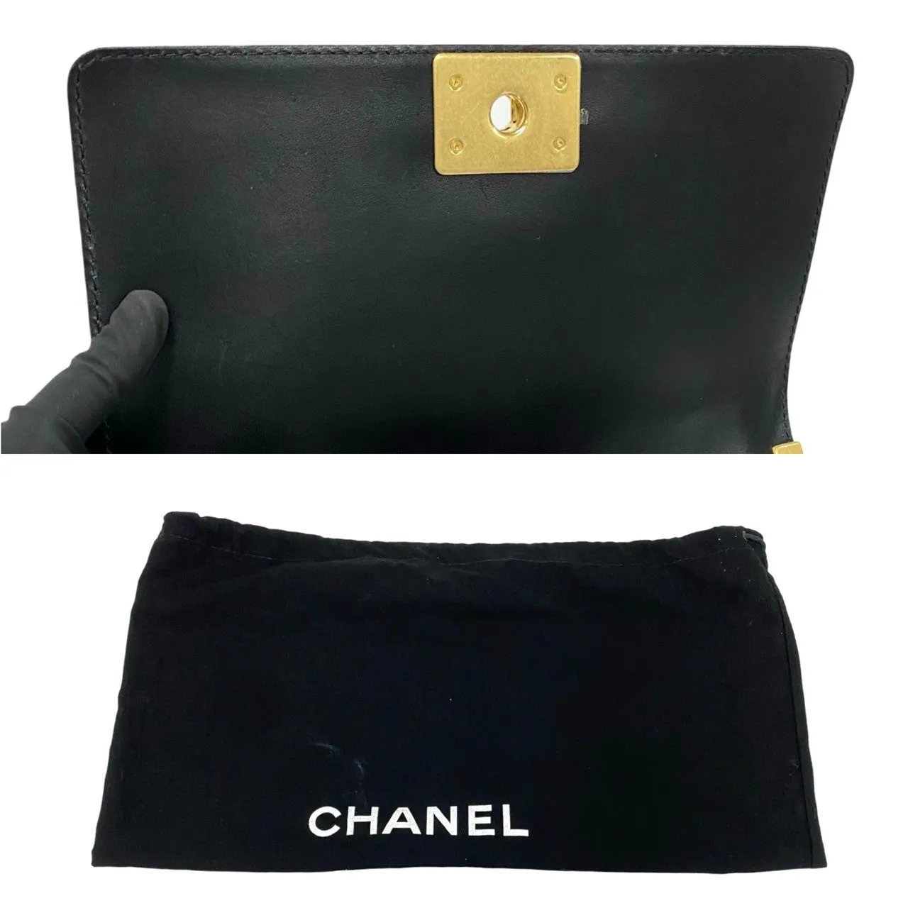 CHANEL Shoulder Bag lambskin Red Matrasse Boy chanel