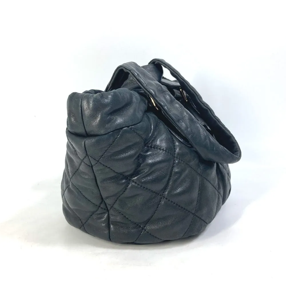 CHANEL Shoulder Bag leather black CC COCO Mark Matrasse quilting Women Used