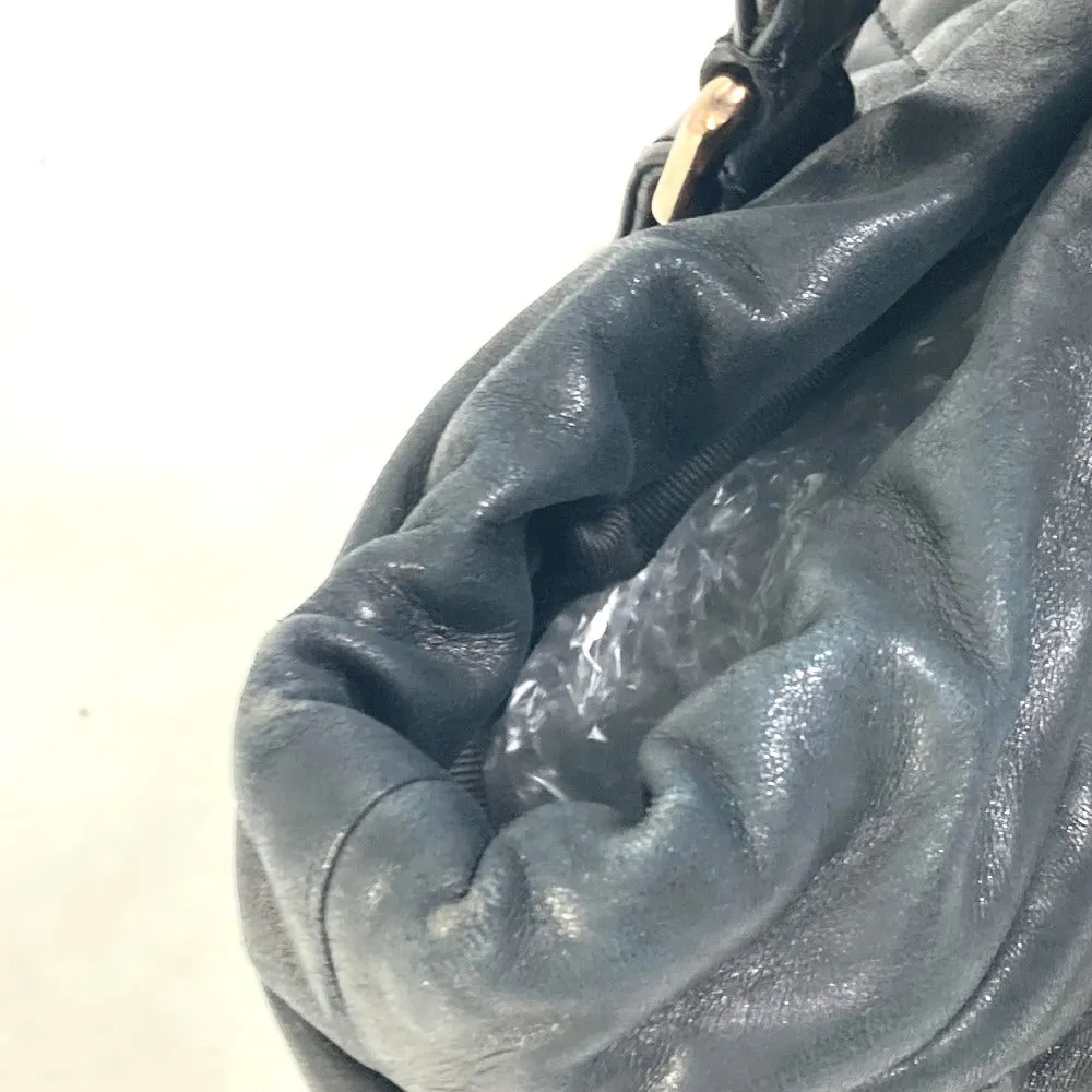 CHANEL Shoulder Bag leather black CC COCO Mark Matrasse quilting Women Used