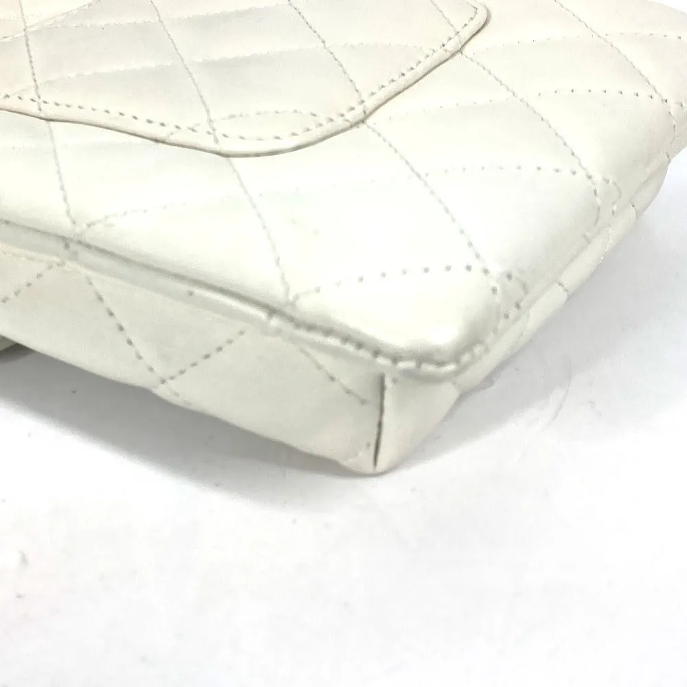 CHANEL Shoulder Bag leather white Cambon line CC COCO Mark Women Used