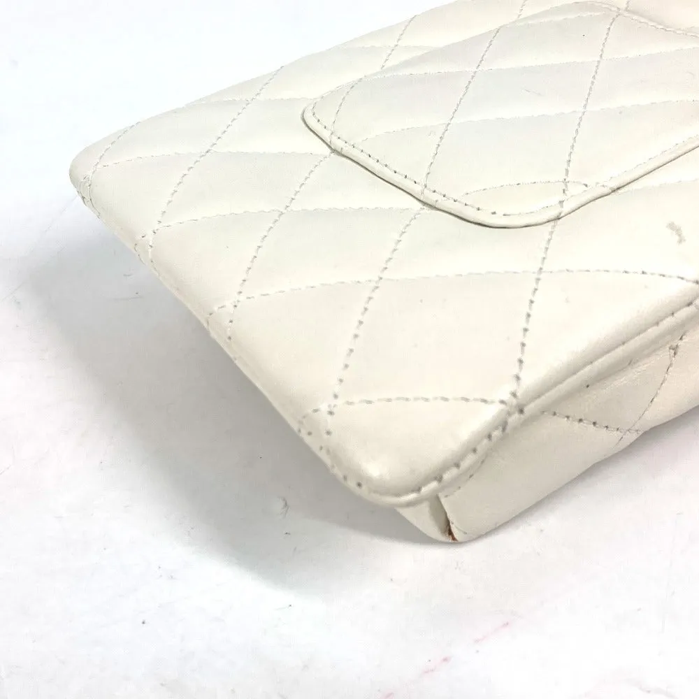 CHANEL Shoulder Bag leather white Cambon line CC COCO Mark Women Used