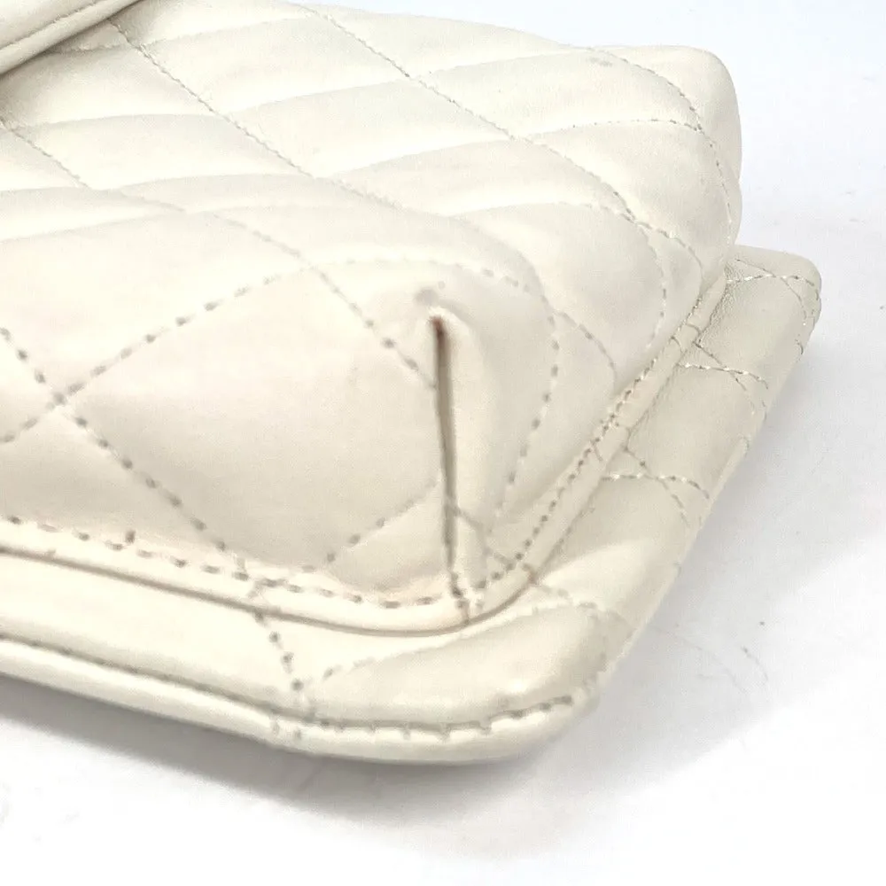 CHANEL Shoulder Bag leather white Cambon line CC COCO Mark Women Used