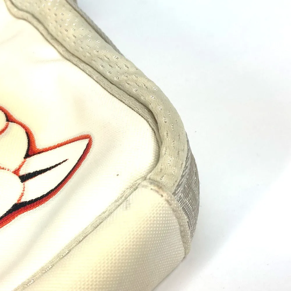 CHANEL Shoulder Bag Nylon white Sports Camellia CC COCO Mark Women Used