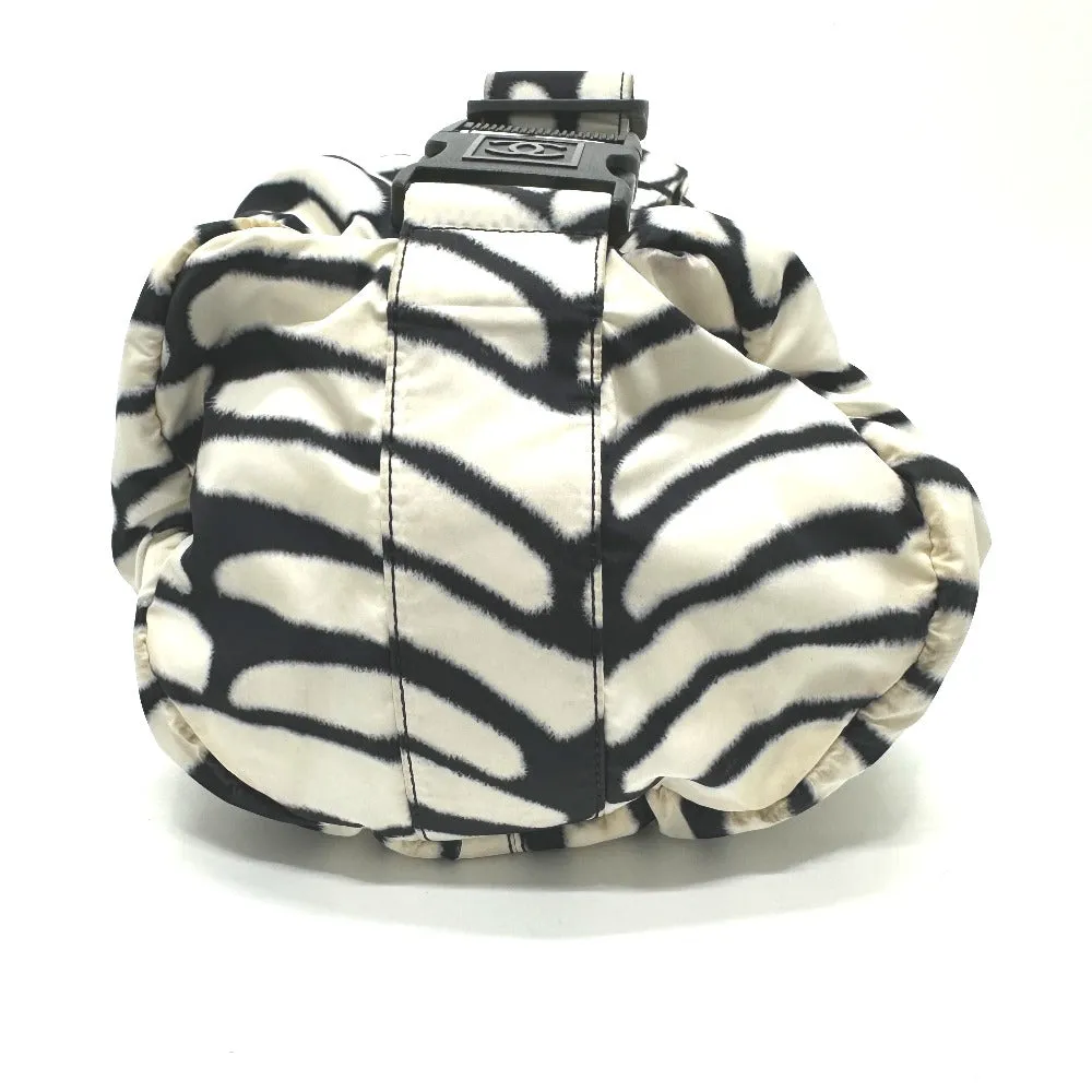 CHANEL Shoulder Bag Nylon white Sports CC COCO Mark Women Used