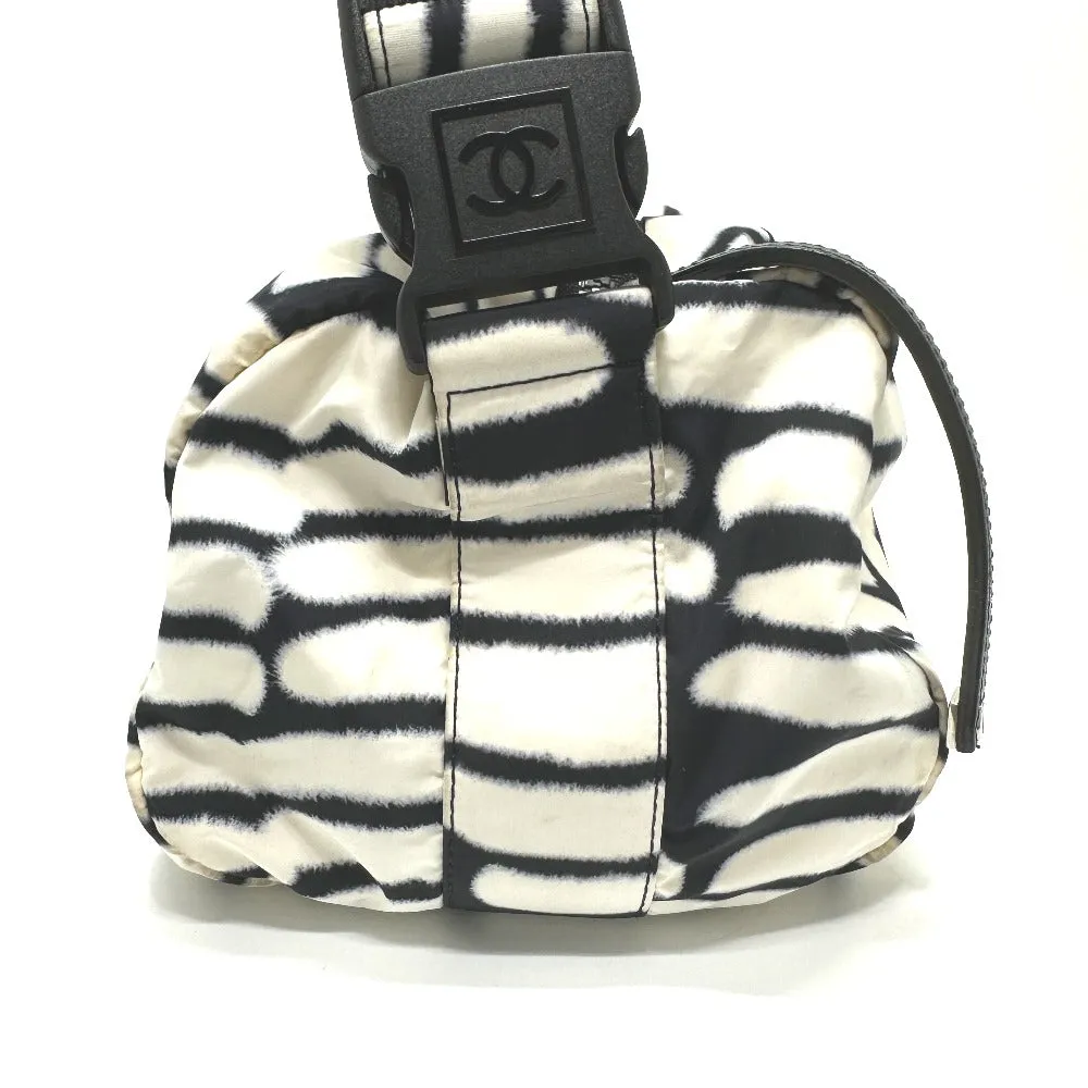 CHANEL Shoulder Bag Nylon white Sports CC COCO Mark Women Used