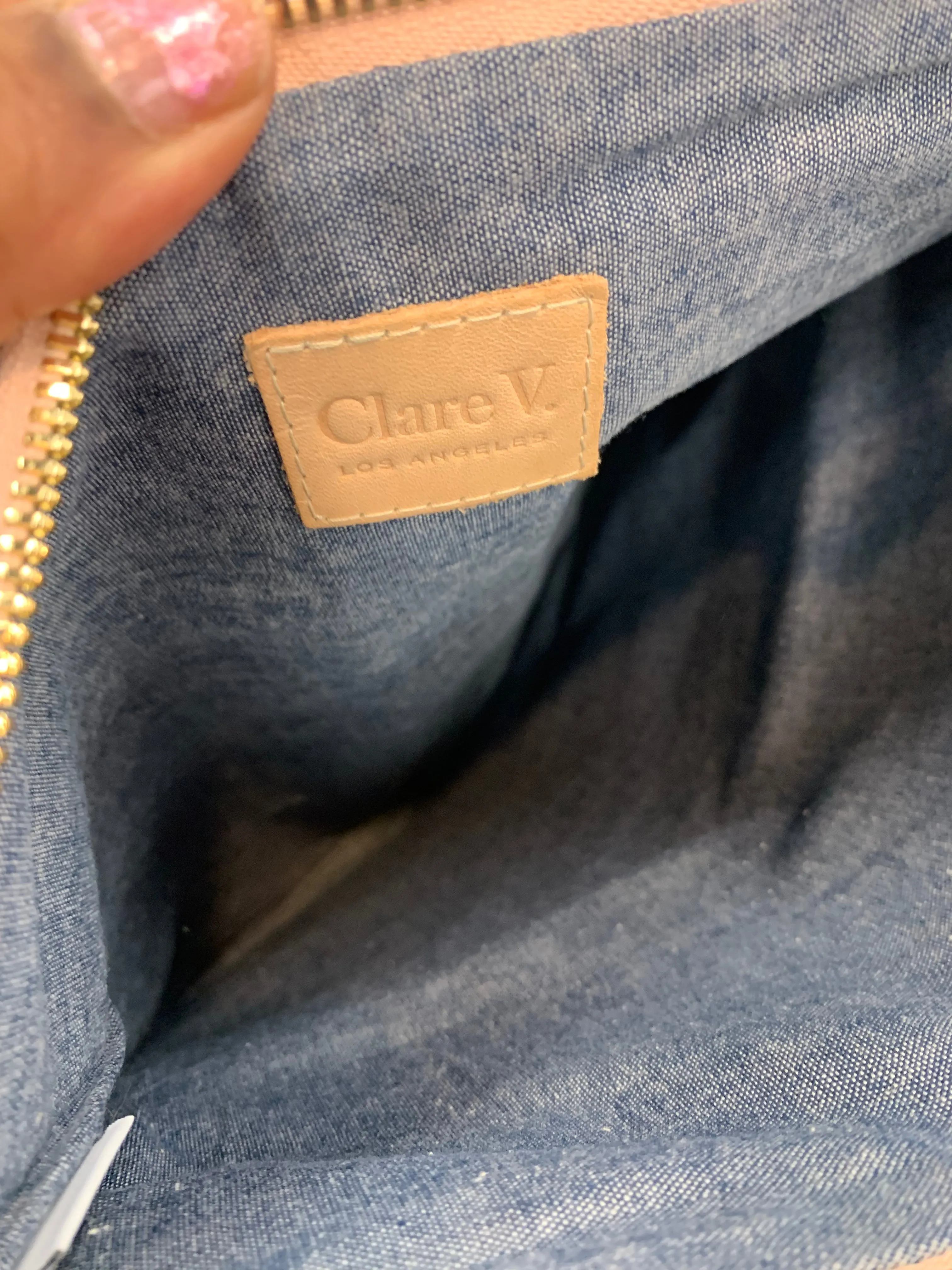 Clutch Luxury Designer By Clare V  Size: Large