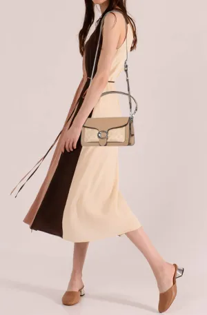 Coach Beige Signature Coated Canvas and Leather Tabby 26 Shoulder Bag