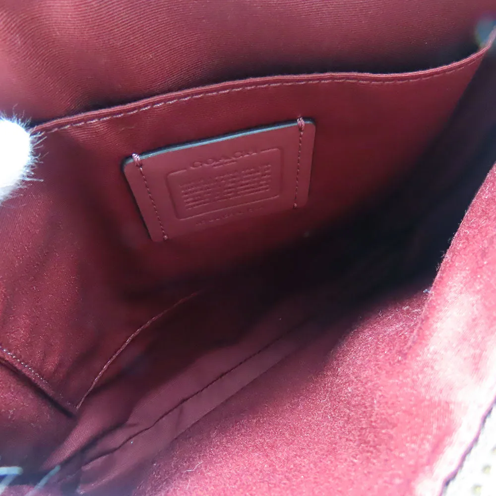COACH Shoulder Bag C1554 PVC, Leather Red Signature Women Used
