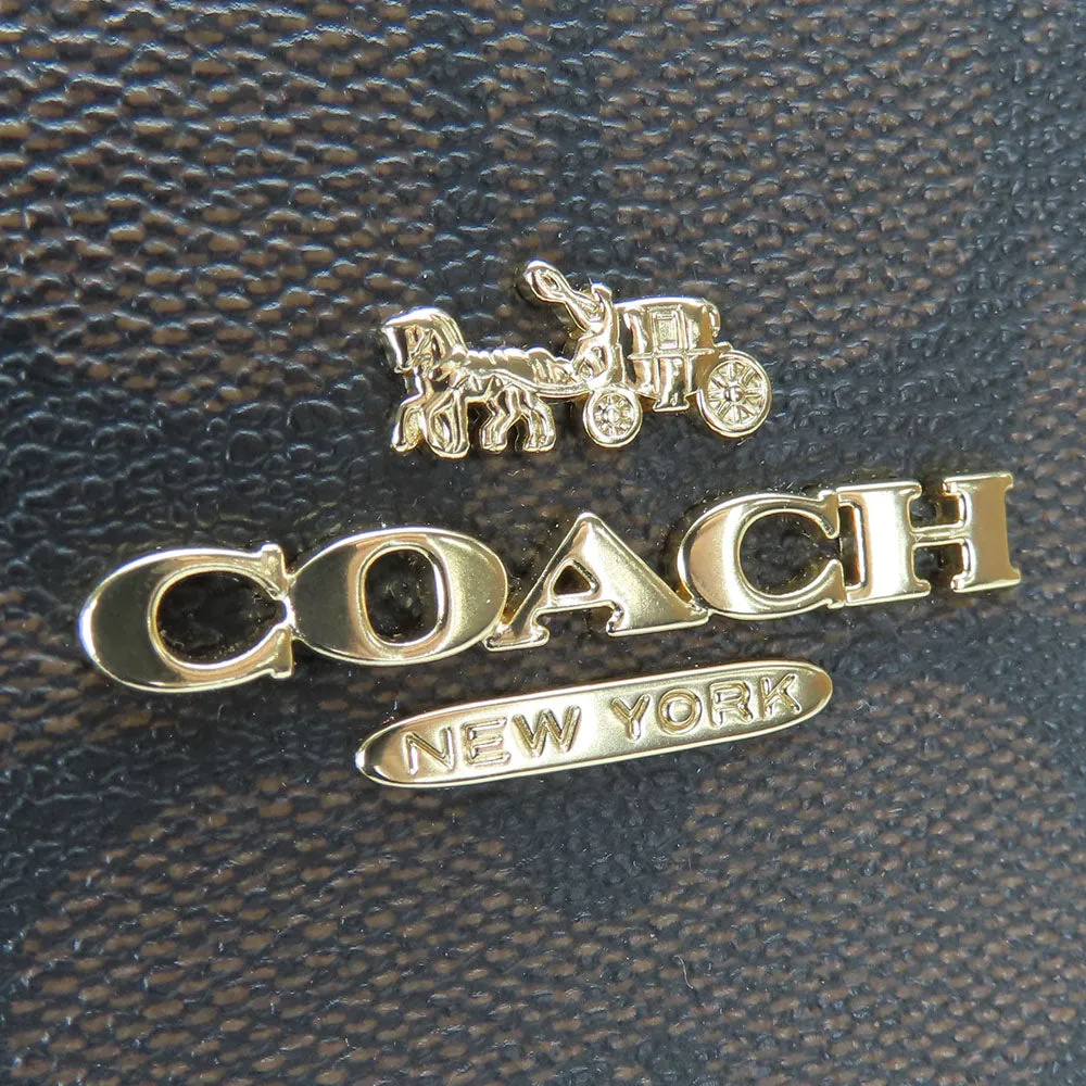 COACH Shoulder Bag C1554 PVC, Leather Red Signature Women Used