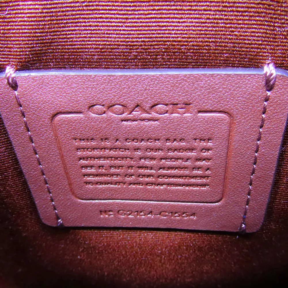 COACH Shoulder Bag C1554 PVC, Leather Red Signature Women Used